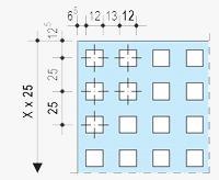 Placa perforata fonoabsorbanta 12.5 mm Knauf Cleaneo Akustik cant UFF [1]